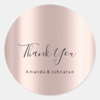 Obrigado Por Nome Rosa Bridal 16º