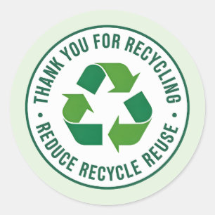 Adesivo Obrigado por Reciclar