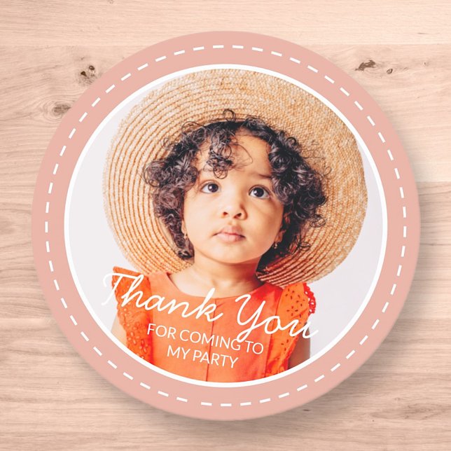 Adesivo Obrigado Por Ter Vindo Foto Personalizada De Pré-D (Criador carregado)