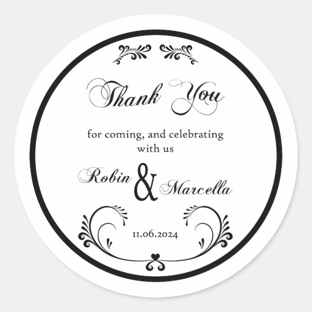 Adesivo Obrigado por vir (Frente)