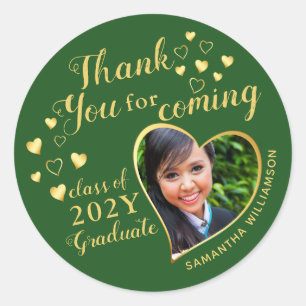 Adesivo Obrigado por Vir a Favor da Festa de formatura Ver