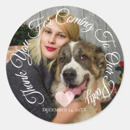 Adesivo Obrigado Por Vir A Festa Dar Foto Coração