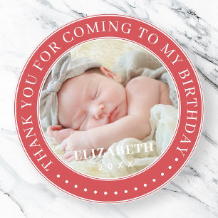 Adesivo Obrigado Por Vir À Minha Foto Moderna De Anivers