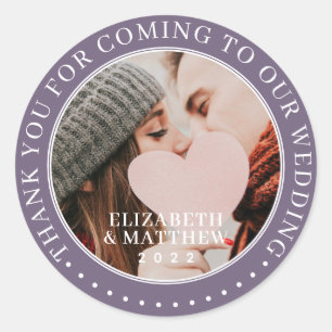 Adesivo Obrigado Por Vir À Nossa Foto Moderna De Casament