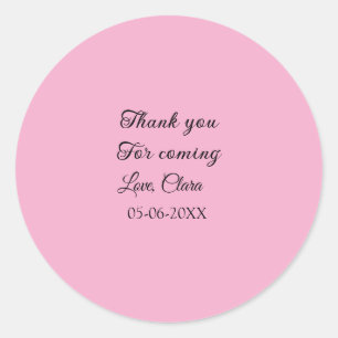 Adesivo obrigado por vir adicionar nome mensagem de texto 