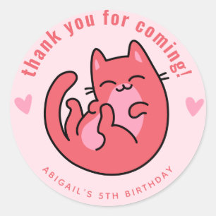 Adesivo Obrigado por vir! Aniversário das Crianças de Ga