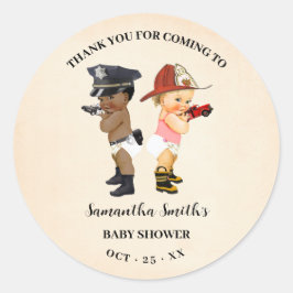 Adesivo Obrigado por Vir, Chamada de Bebê Pequeno Shower