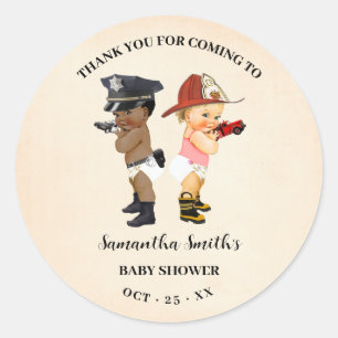 Adesivo Obrigado por Vir, Chamada de Bebê Pequeno Shower