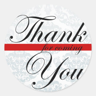 Adesivo Obrigado por vir o Red Sticker