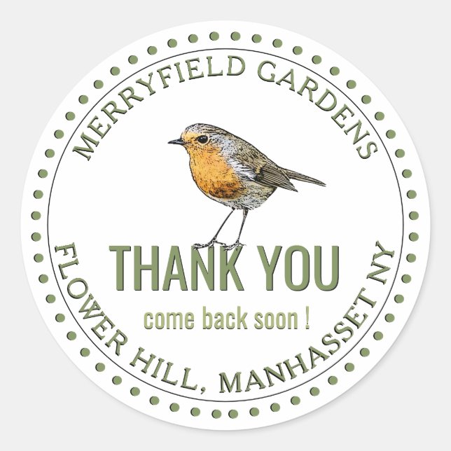 Adesivo Obrigado Por Voltar Logo (Frente)