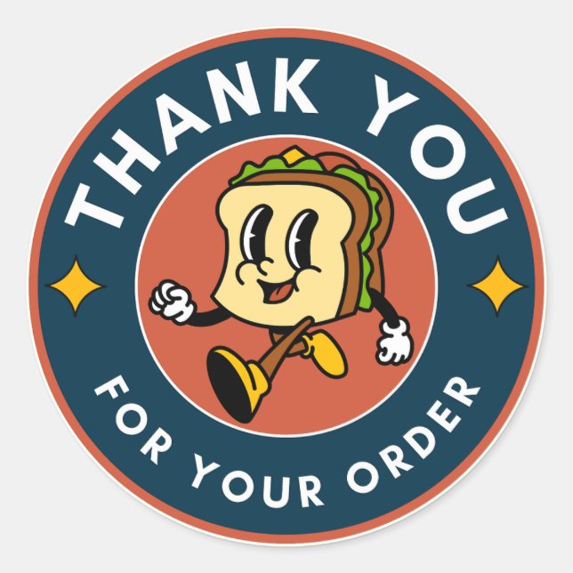 Adesivo Obrigado, presente. (Frente)