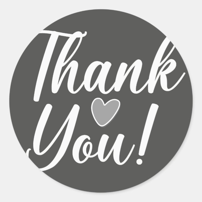 Adesivo Obrigado Preto (Frente)