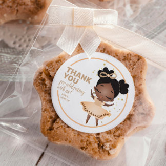 Adesivo Obrigado! Princesa Ballerina com Arco Aniversário