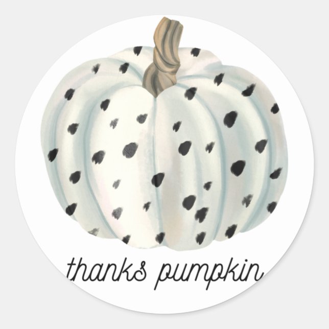 Adesivo Obrigado Pumpkin Sticker (Frente)