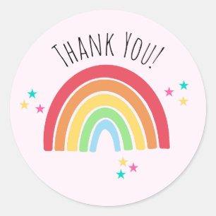 Adesivo Obrigado Rainbow Sticker