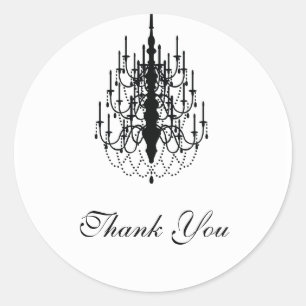 Adesivo obrigado selo do candelabro