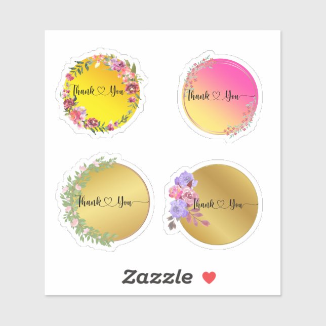 Adesivo Obrigado Sticker (Folha)