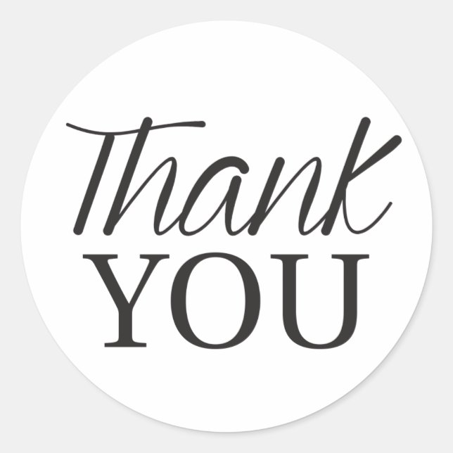 Adesivo Obrigado Sticker (Frente)