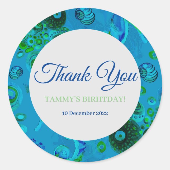 Adesivo Obrigado Sticker (Frente)