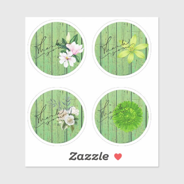 Adesivo Obrigado Sticker (Folha)