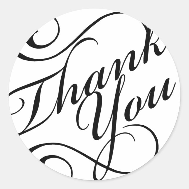 Adesivo Obrigado Sticker (Frente)