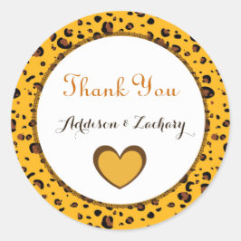 Adesivo Obrigado, Sticker Bride e Groom Dourado A04