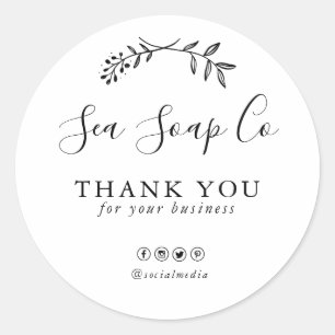 Adesivo Obrigado Sticker Empresas