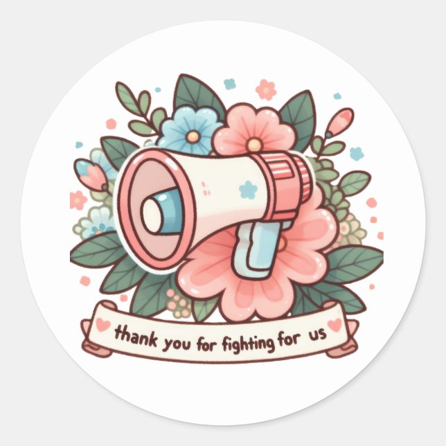 Adesivo Obrigado, Stickers (Frente)