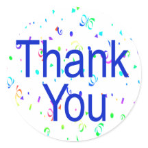 Obrigado, Stickers com Streamers