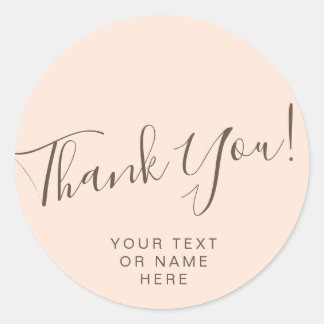 Adesivo Obrigado tipografia minimalista pincel clássico ro