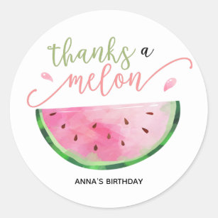 Adesivo Obrigado um obrigado Melon que você cola