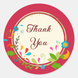 Adesivo Obrigado vermelho