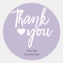 Adesivo Obrigado, vinheta caligrafia