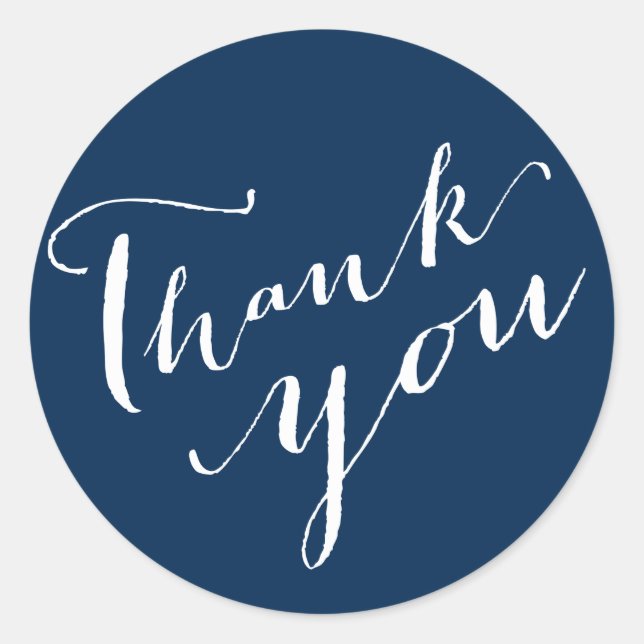 Adesivo Obrigado Vinhetas De Casamento De Script De Caligr (Frente)