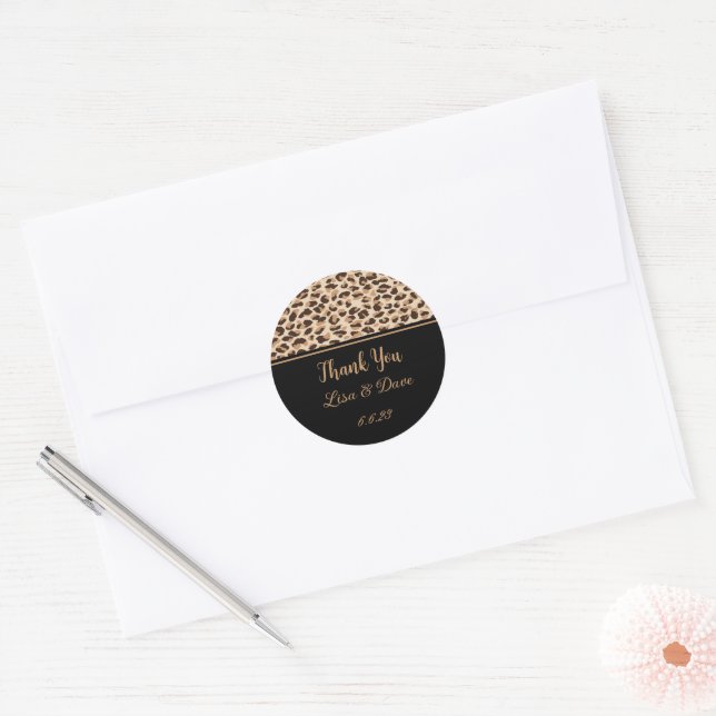Adesivo Obrigado, Vinhetas De Casamento Personalizadas (Envelope)