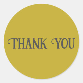 Adesivo Obrigado Vintage Dourada Solid Color Plain