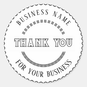 Adesivo Obrigado Vintage Personalizado Sticker