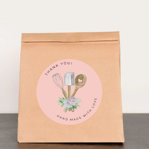 Adesivo Obrigado Watercolor Bakery