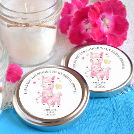 Adesivo Obrigado Watercolor Pink Llama