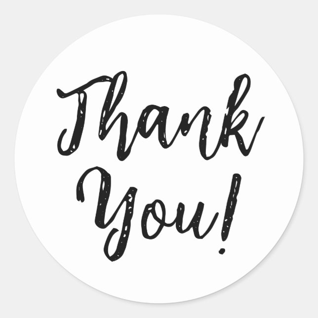 Adesivo Obrigado White (Frente)