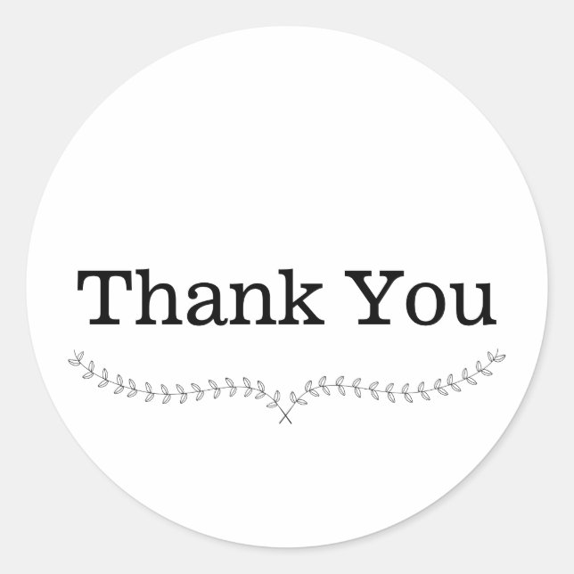 Adesivo Obrigado Wreath Sticker (Frente)