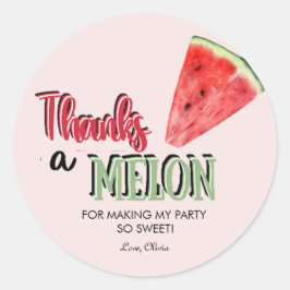 Adesivo Obrigados a Melon | Melancia | Aniversário Obrigad