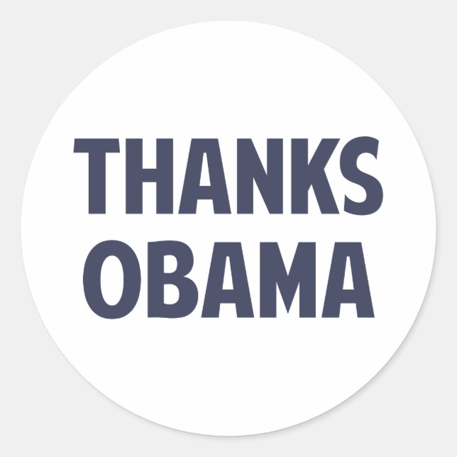 Adesivo Obrigados Barack Obama (Frente)