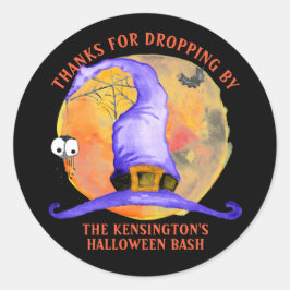 Adesivo Obrigados de Aquarela de bruxa-bruxa-bruxa-branca