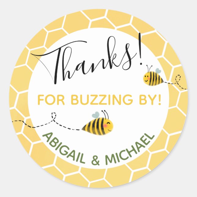 Adesivo 🐝 "Obrigados De Bico Por Favor" Do Partido (Frente)