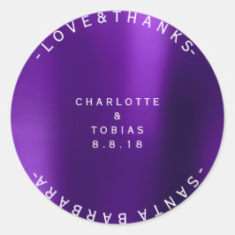 Adesivo Obrigados de Casamento Personalizados Mínimo de Ro