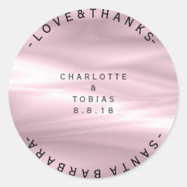 Adesivo Obrigados de Casamento Personalizados Ombre de Lav