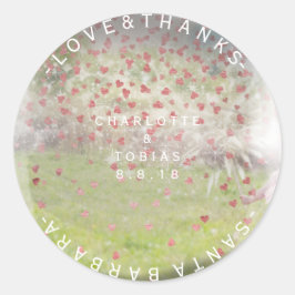 Adesivo Obrigados de Casamento Rosa Rosa Rosa, Rosa, Russo