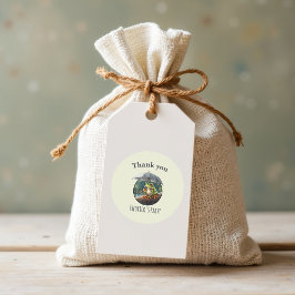 Adesivo Obrigados de Festa de aniversário de Sapo de Cotta