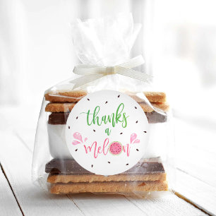 Adesivo Obrigados de melancia a Melon Obrigado